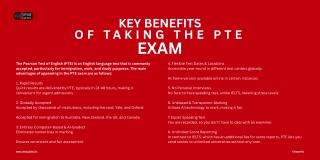 Key benefits of taking the PTE exam