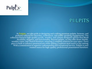 Pulpits