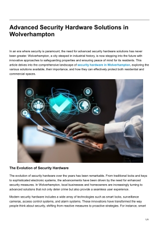 advanced security hardware solutions