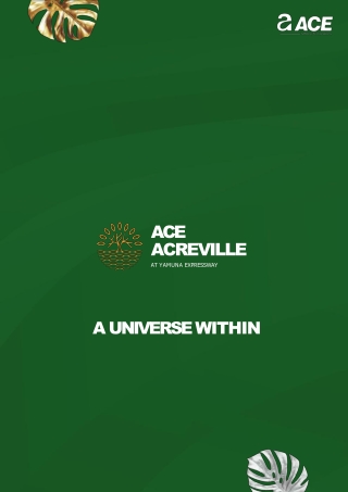 Ace Acreville: Premium Plotted Development in Sector 22A, Greater Noida