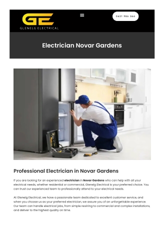 Electrician Novar Gardens