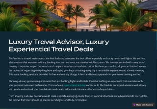 Luxury Travel Advisor