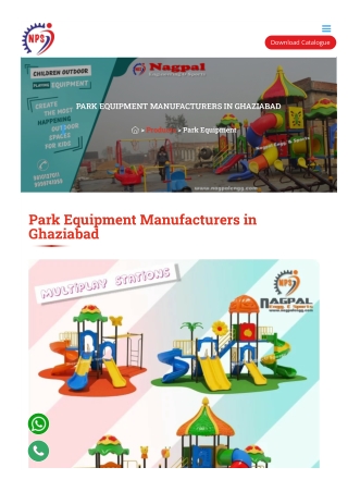 Park Equipment Manufacturers in Ghaziabad – Benches, Swings and More