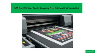 B2B Event Printing: Tips for Designing Print Collateral that Stands Out