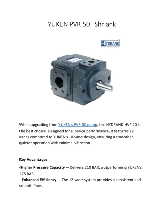 yuken pvr50 shriank