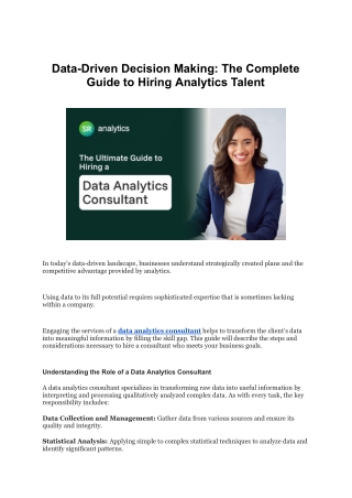 Data-Driven Decision Making_ The Complete Guide to Hiring Analytics Talent