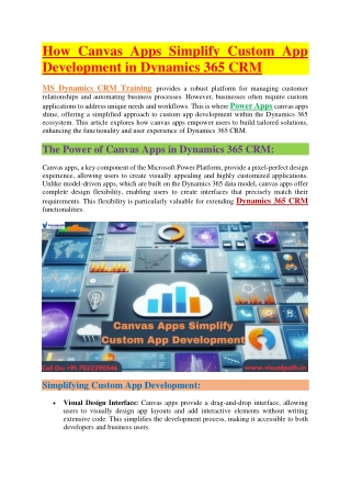 Dynamics CRM Online Training - Microsoft Dynamics CRM Online