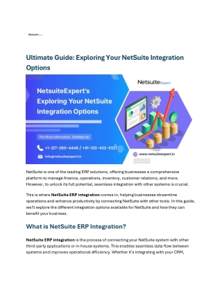 Ultimate Guide Exploring Your NetSuite Integration Options