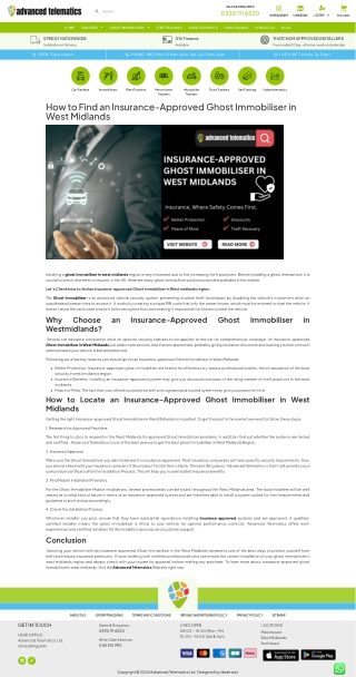 Ghost Installer West Midlands – Autowatch Ghost Immobiliser for Maximum Vehicle