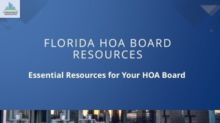 Florida Condo Board Member? Simplify Your Responsibilities with HOA Expert