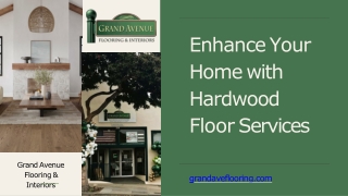 Enhance Your Home with Hardwood Floor Services