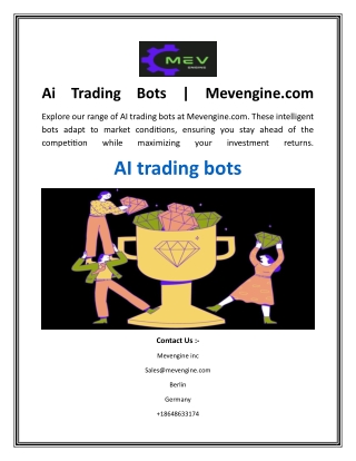 Ai Trading Bots  Mevengine.com