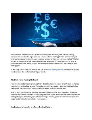The Ultimate Guide to Choosing the Best Forex Trading Platform in 2025