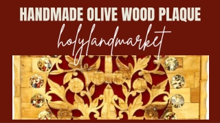 Handmade Olive Wood Plaque