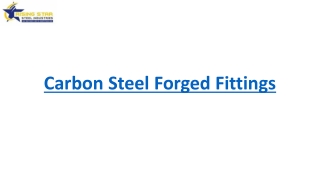 Carbon Steel Forged Fittings