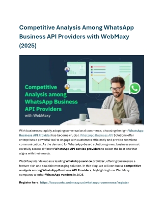 Competitive Analysis Among WhatsApp Business API Providers w1