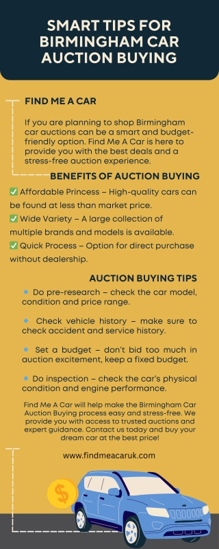 Smart Tips for Birmingham Car Auction Buying