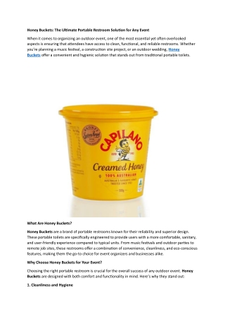 Honey Bucket1