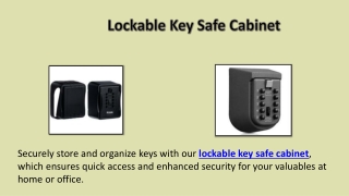 Lockable Key Safe Cabinet