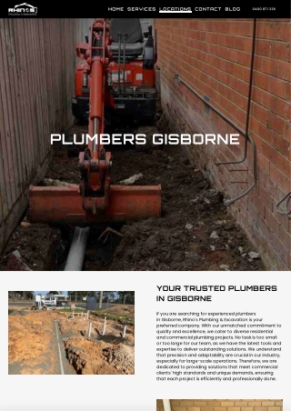 Plumbers Gisborne
