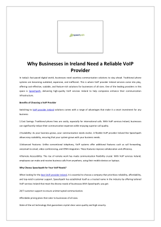 Voip provider ireland