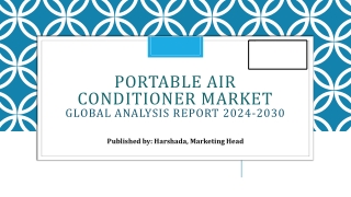 Portable Air Conditioner Market Share, Size, and Future Outlook | 2024-2030