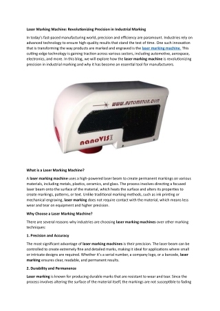 Laser Marking Machin1