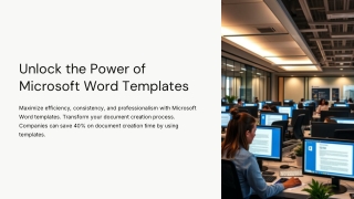 unlock the power of microsoft word templates