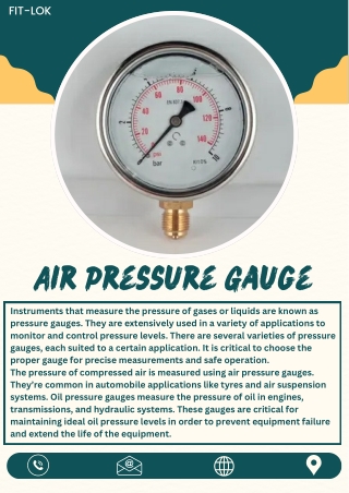 Air Pressure Gauge