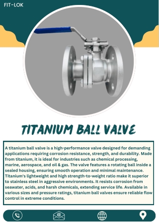 Titanium ball valve