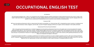 About Occupational English Test