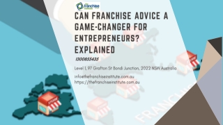 Can Franchise Advice a Game-Changer for Entrepreneurs? Explained