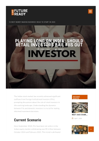 Playing long on India Should retail investors bail FIIs out
