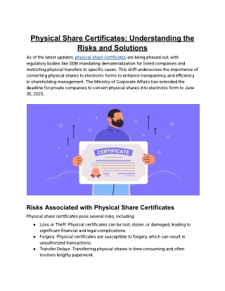 physical share certificates understanding