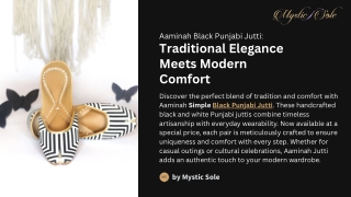 Aaminah Black Punjabi Jutti: Traditional Elegance Meets Modern Comfort