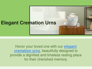 Elegant Cremation Urns