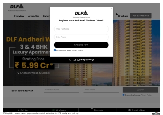 DLF Andheri West Mumbai- New Launch by DLF India Group