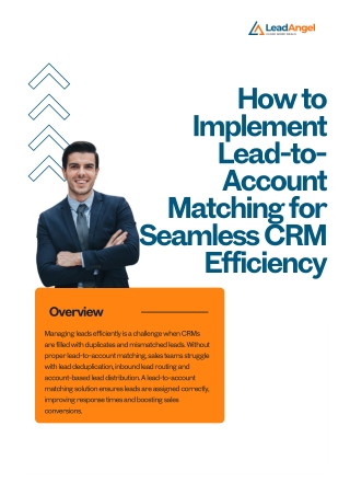 Boost CRM Efficiency with Lead-to-Account Matching