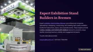 Expert Exhibition Stand Builders in Bremen – Custom Booth Designs