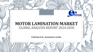 Motor Lamination Market Insights on Scope and Growing Demands 2030