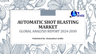 Automatic Shot Blasting Market Analysis, Demand and Forecast Report 2030
