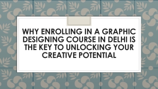 Graphic Designing Course in Delhi