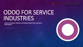 Odoo for Service Industries_