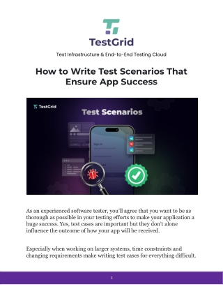 test infrastructure end to end testing cloud