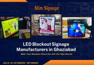 LED Blockout Signage Manufacturer in Ghaziabad