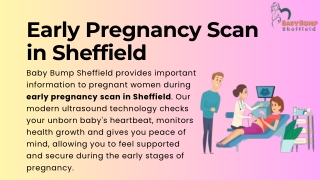 early pregnancy scan in sheffield baby bump