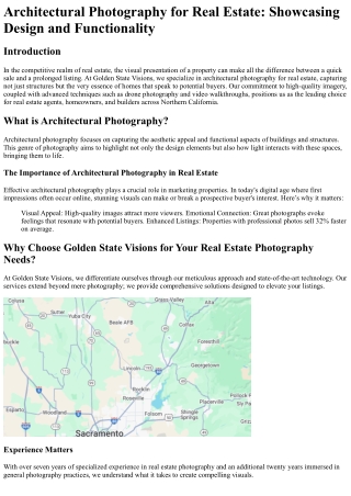 architectural photography for real estate