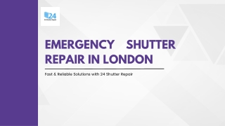 emergency shutter repair in london