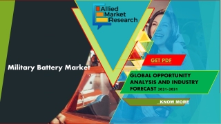 USD 2.5 Billion Military Battery Market Value Cross by 2031