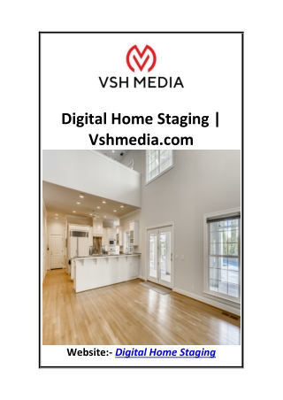 Digital Home Staging  Vshmedia.com